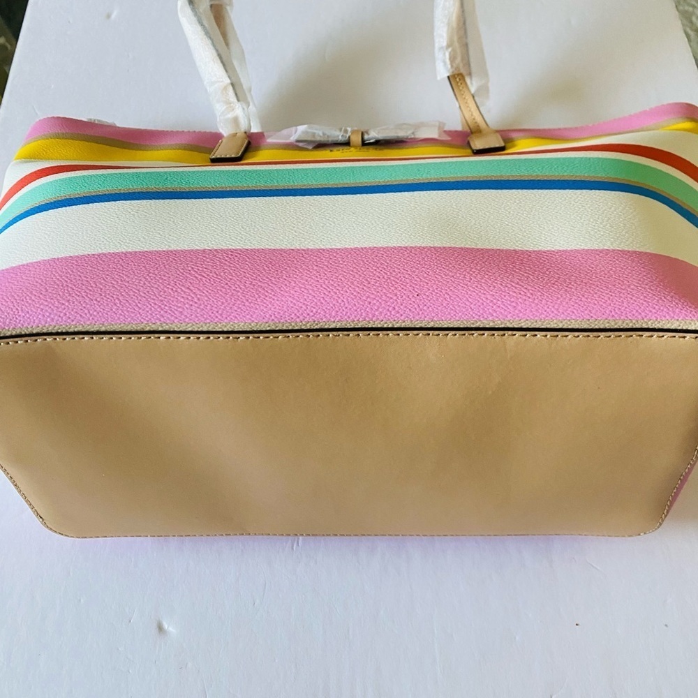 Rare kate spade Eden Street Margareta Tote Bag, Dune Stripe - Picture 4 of 16